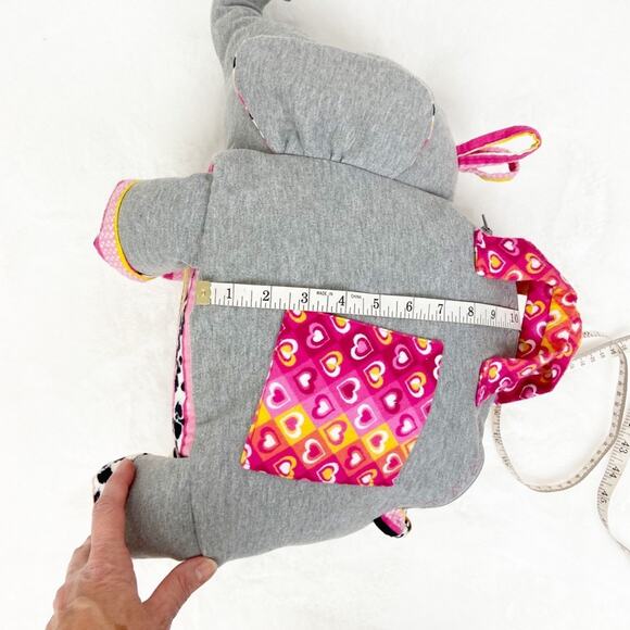 Elephant Kids Overnight Bag Handmade Patchwork Granny Zip Jersey Cotton - Picture 16 of 16